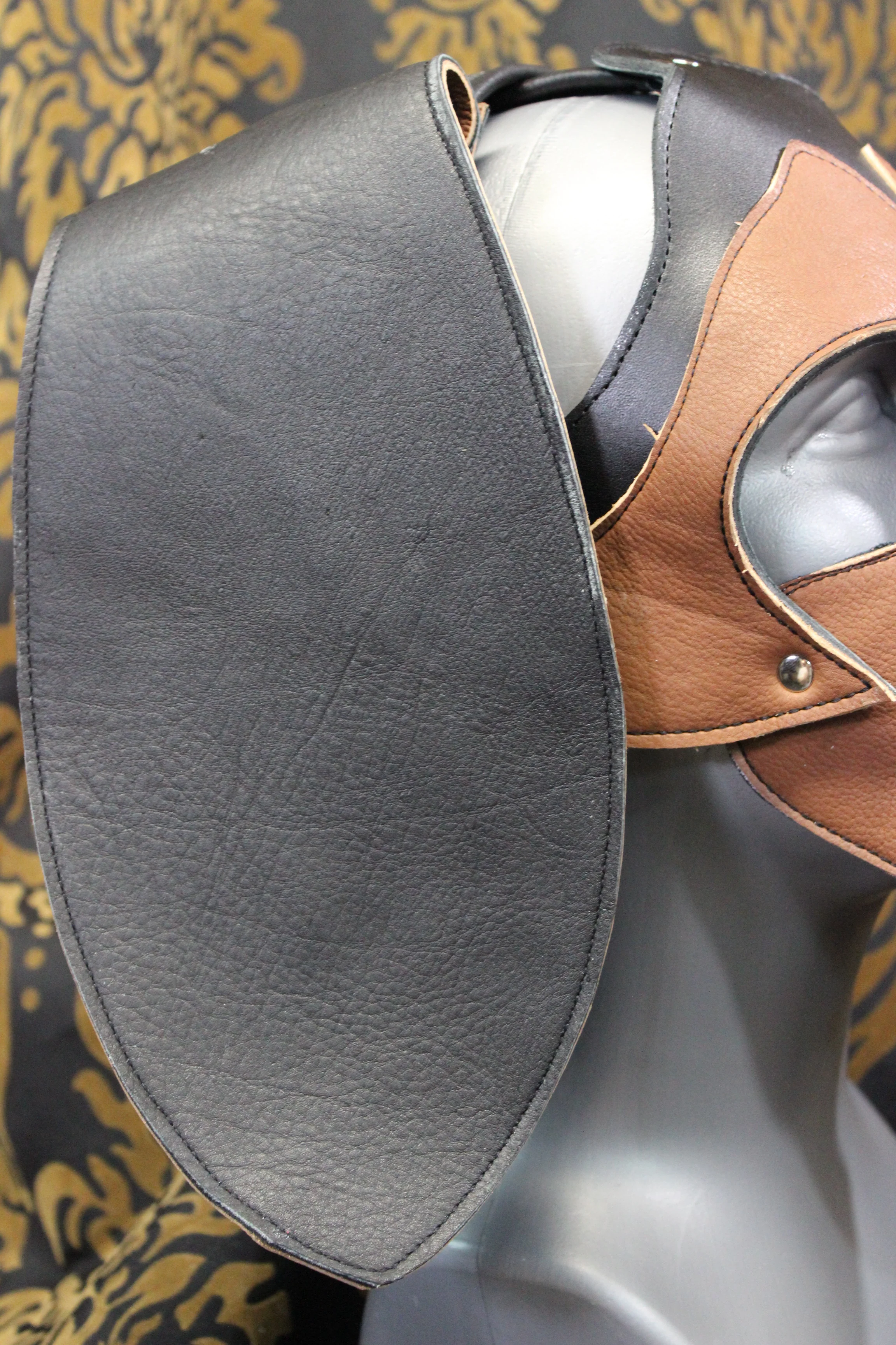 Basset Hound Style Pup Hood in Black, Tan, and White - Image 6