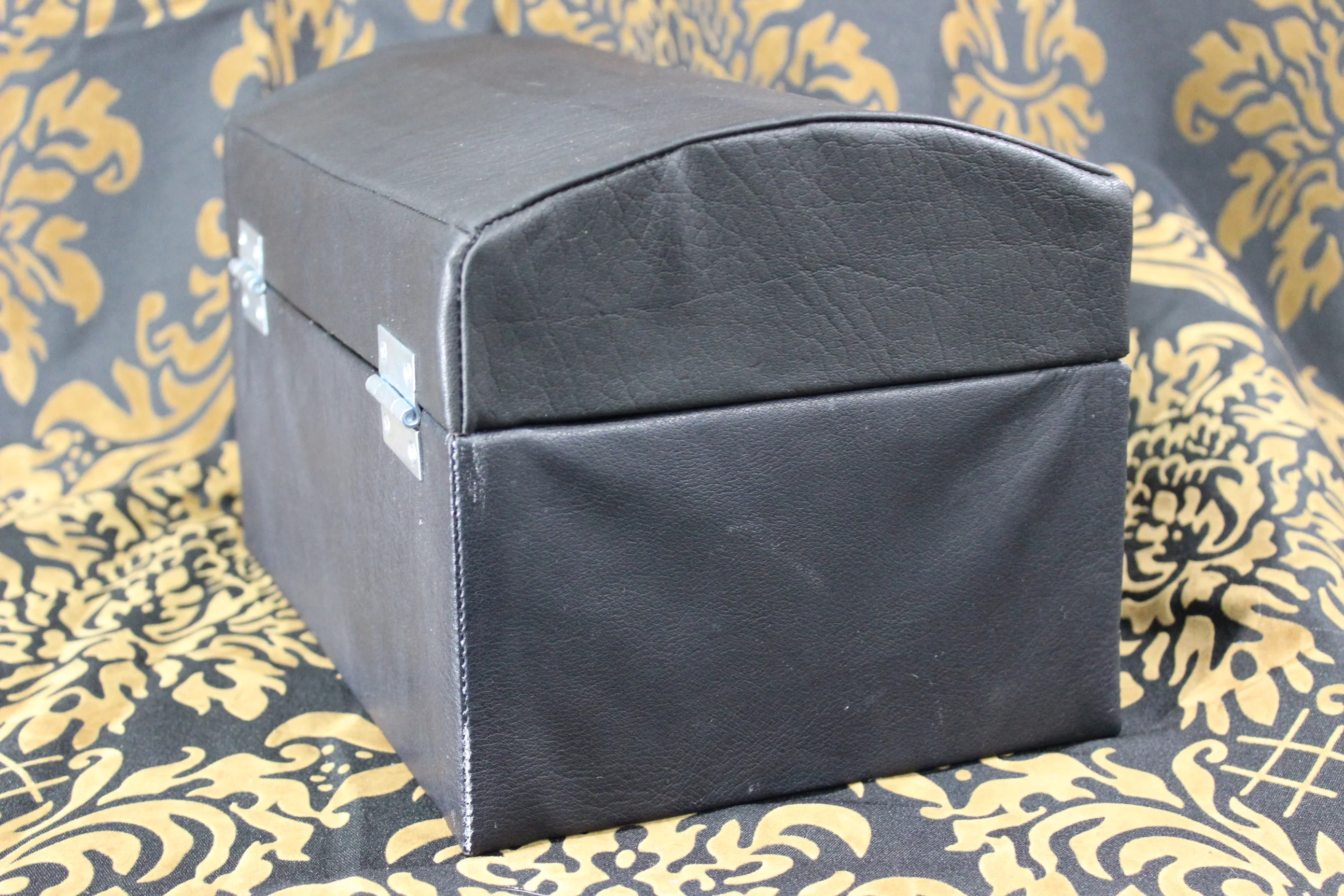 Leather Bound Treasure Chest (Black) - Image 4