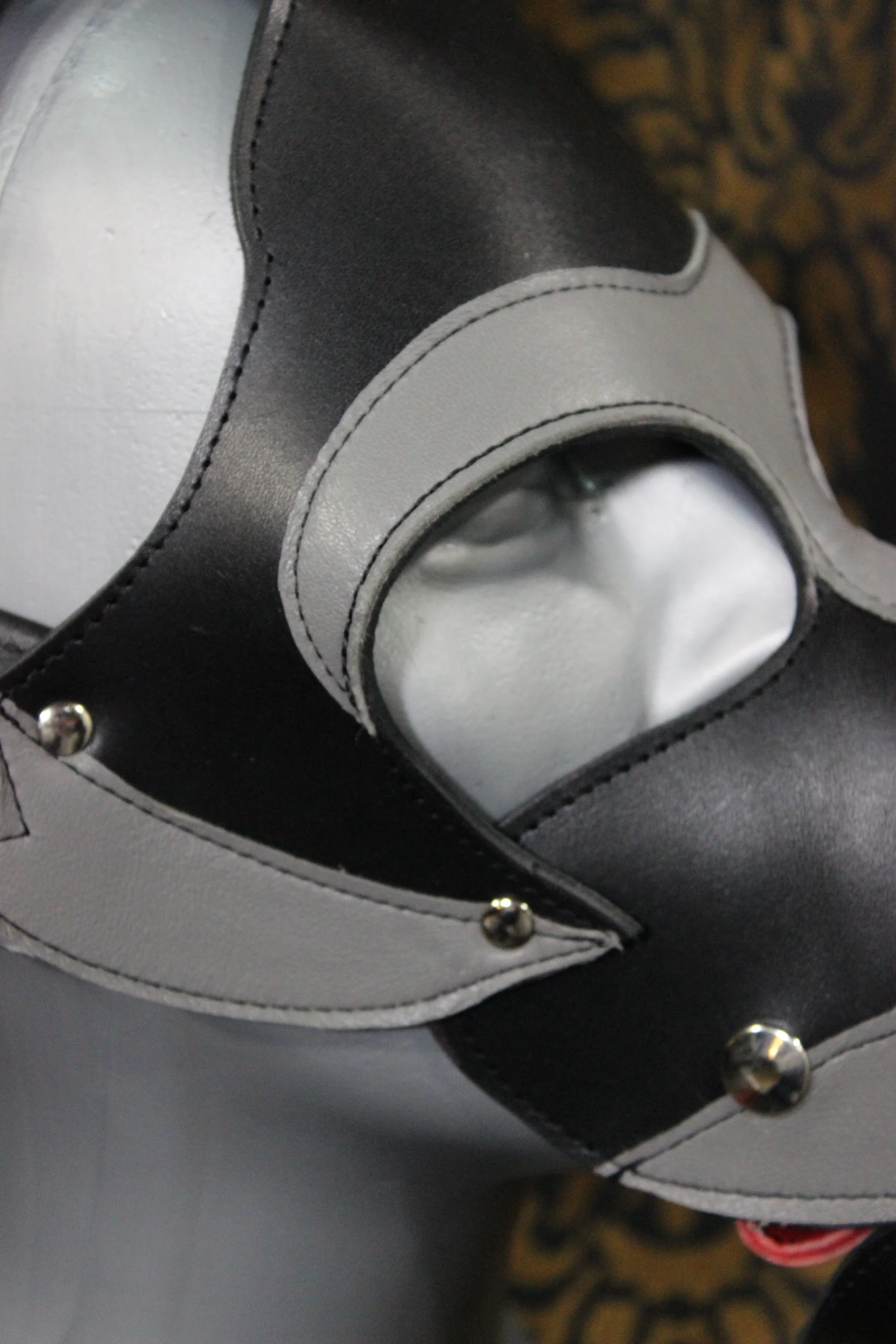 Husky style Pup Hood in Black and Gray - Image 16