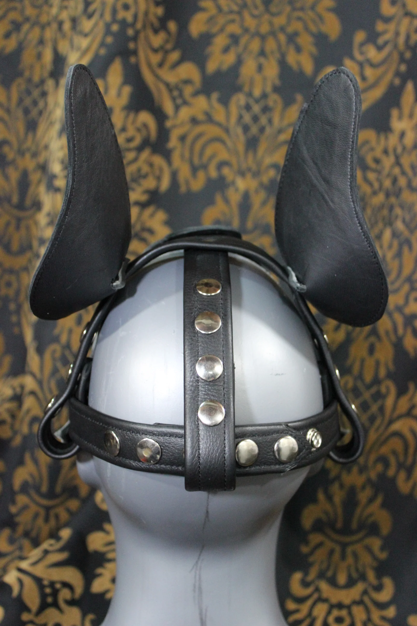 Husky style Pup Hood in Black and Gray - Image 19