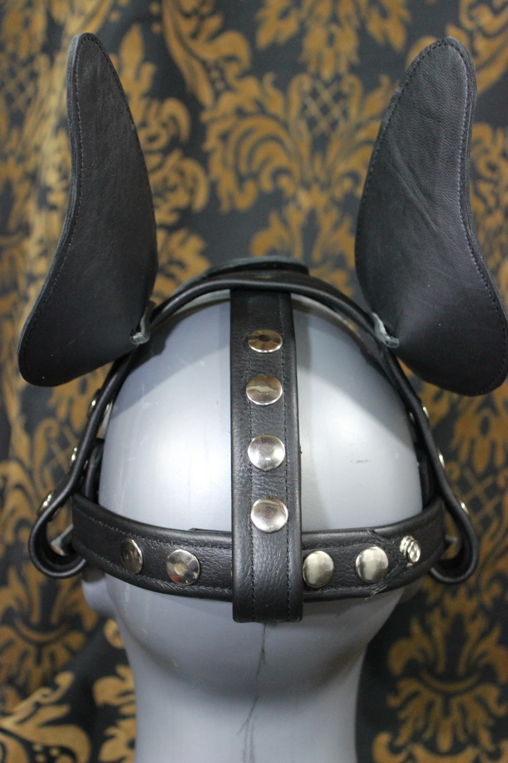 Husky style Pup Hood in Black and Gray - Image 20