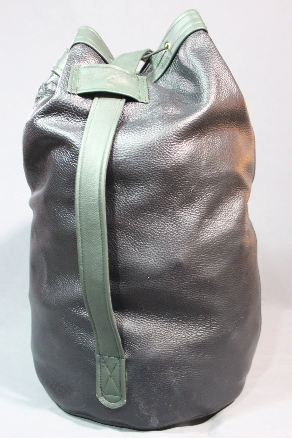 Leather Canister Duffel Bag - Image 3