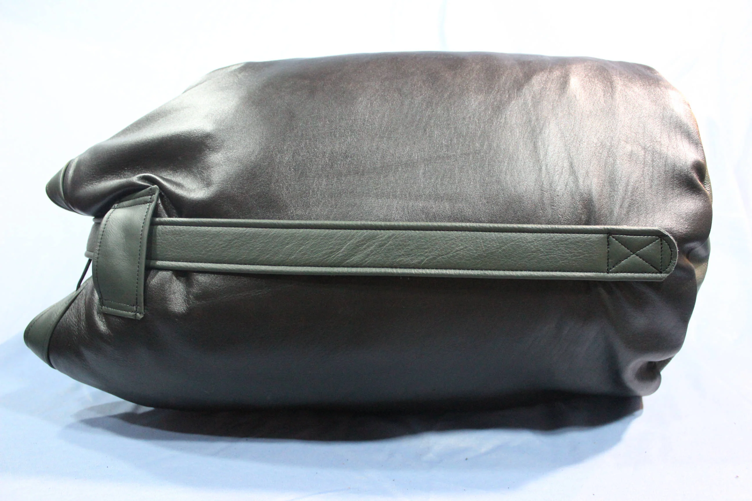 Leather Canister Duffel Bag - Image 4