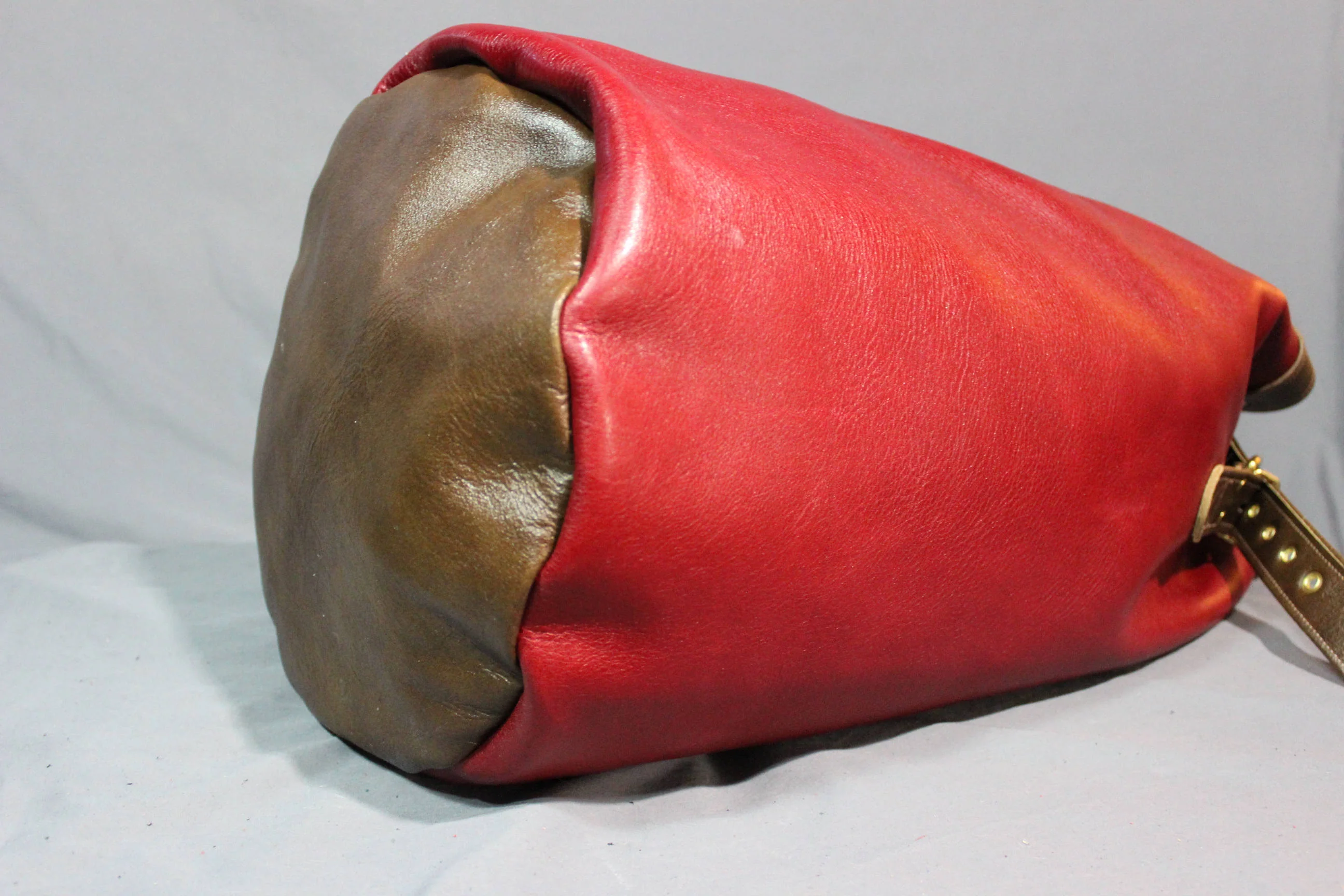 Leather Canister Duffel Bag - Image 5