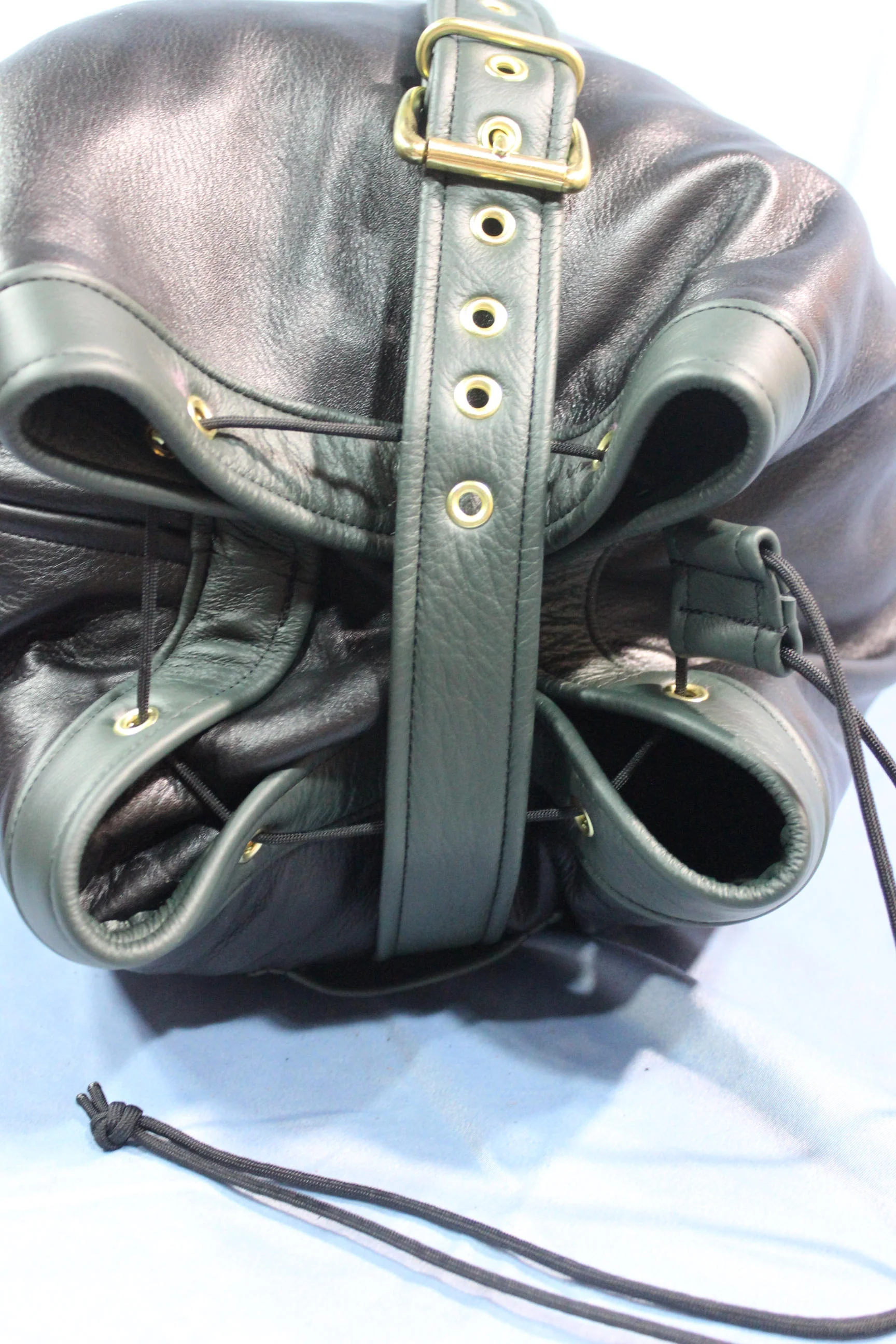 Leather Canister Duffel Bag - Image 6