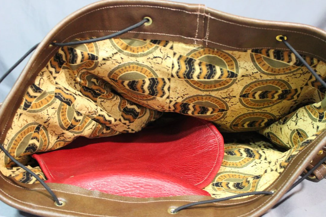 Leather Canister Duffel Bag - Image 8