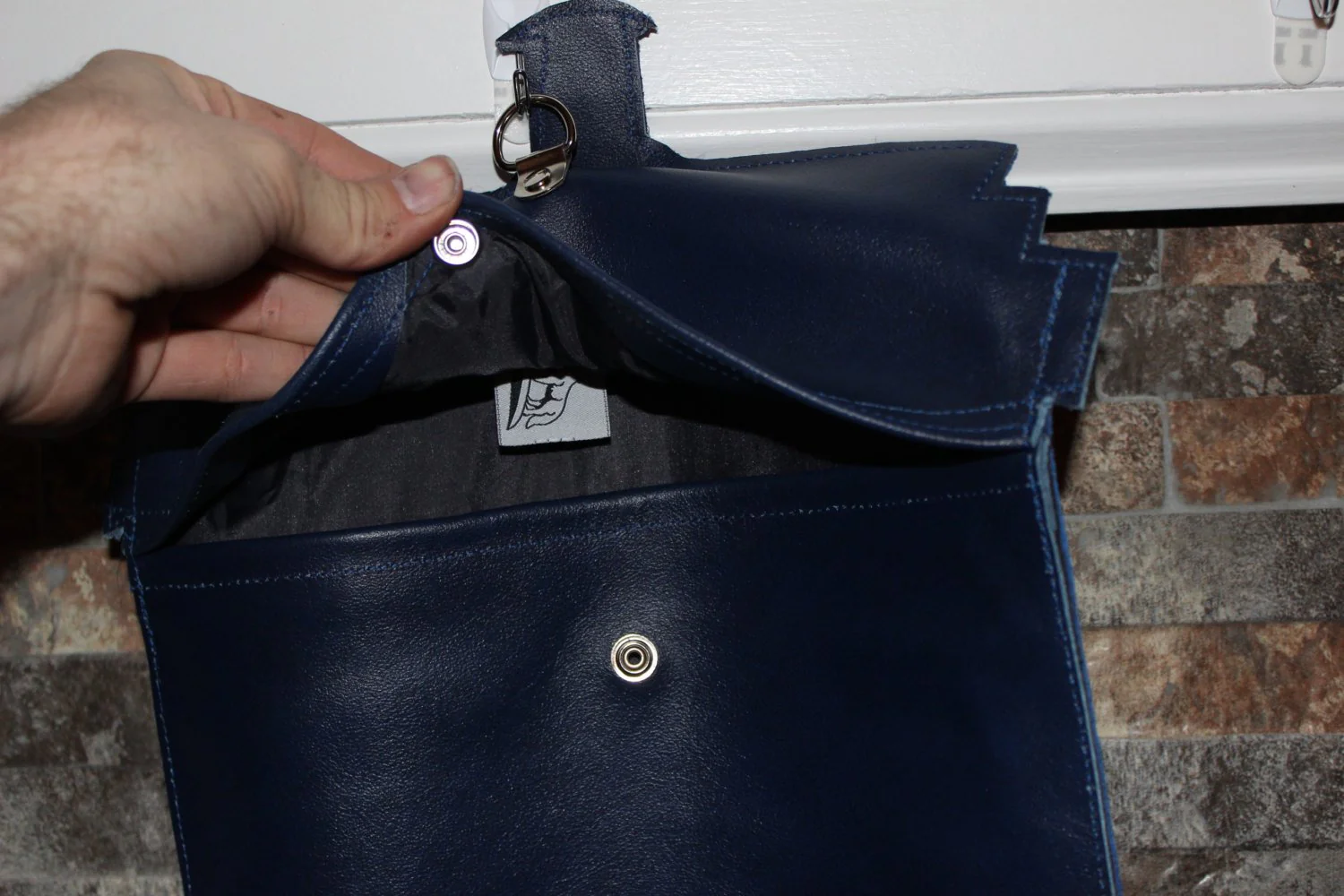 Leather Tardis Stocking - HUGE, Handmade! - Image 4