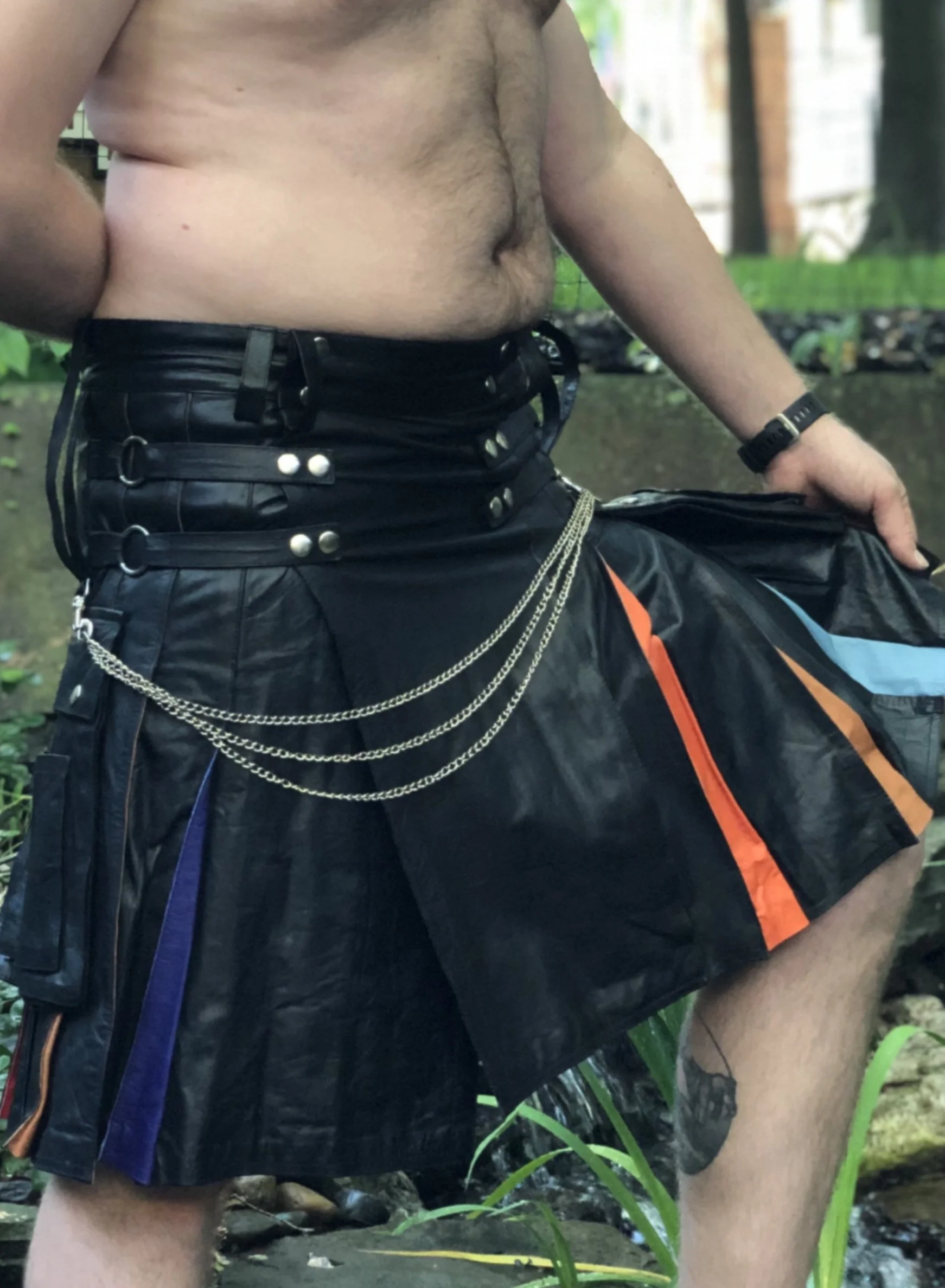Otter and Fox Rainbow Pride Kilt - Image 3