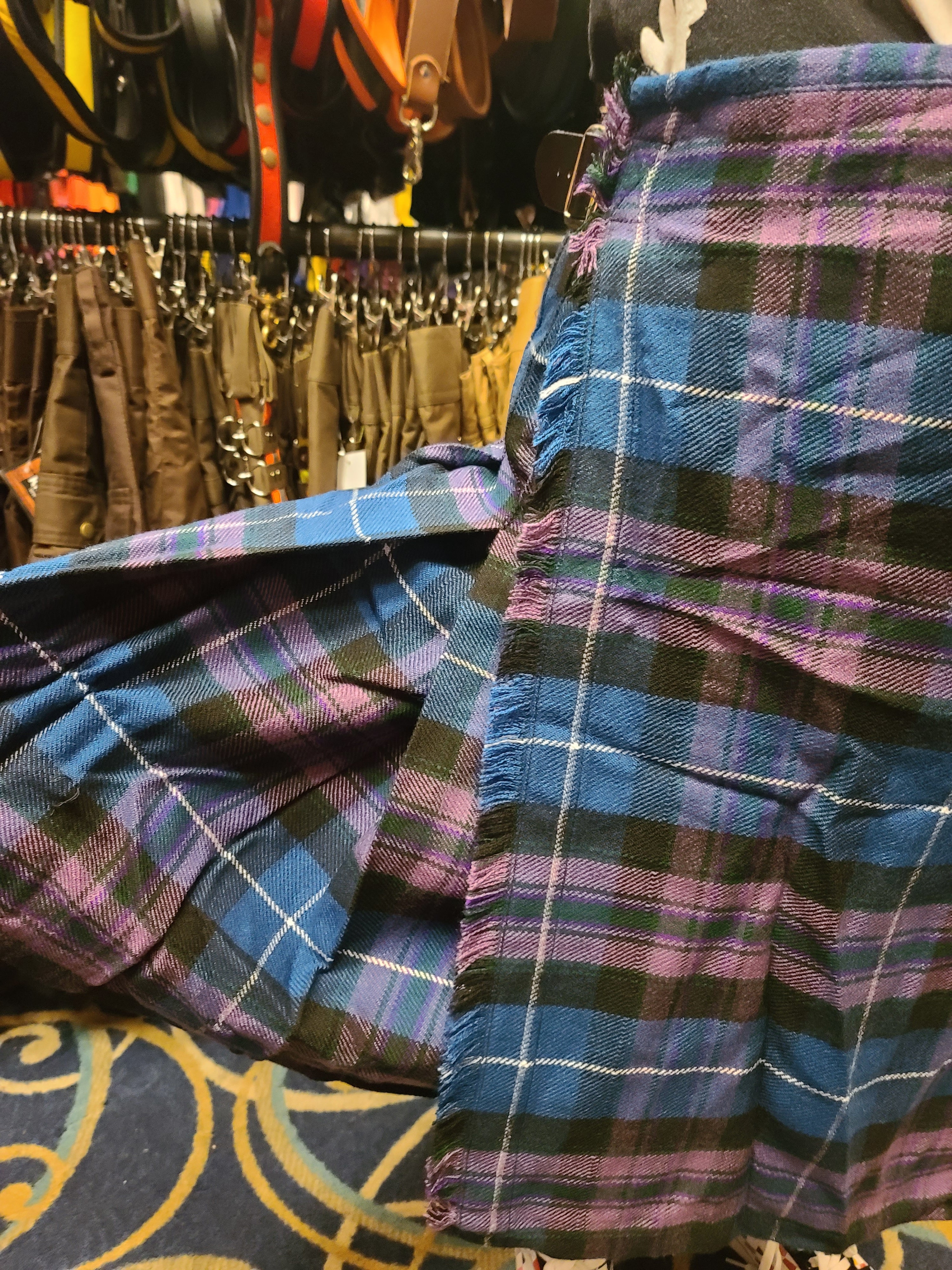 Pride of Scotland Tartan Kilt by KiltedBros Purple Plaid - Image 3