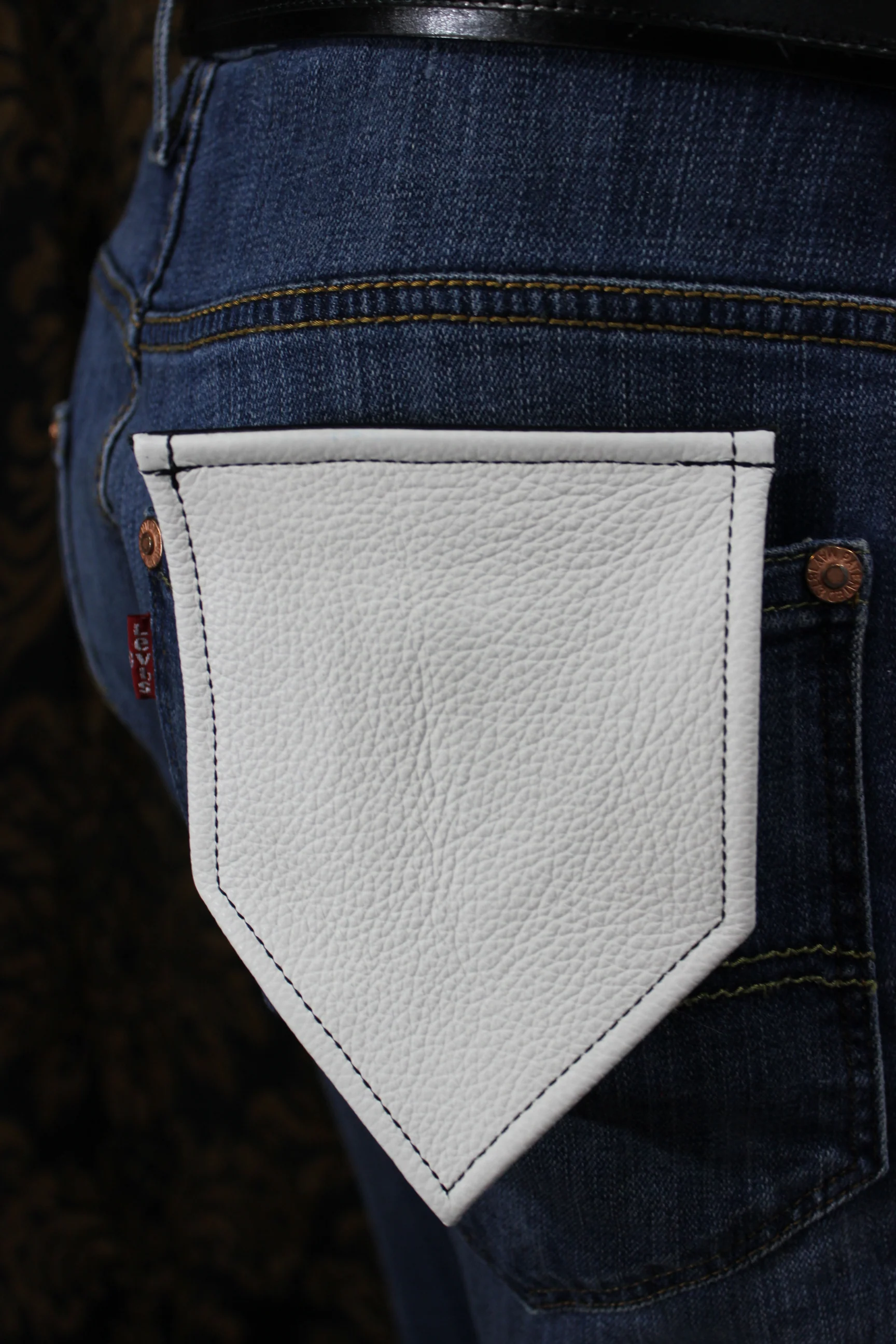 Solid Color Leather Pocket Flag - Image 11