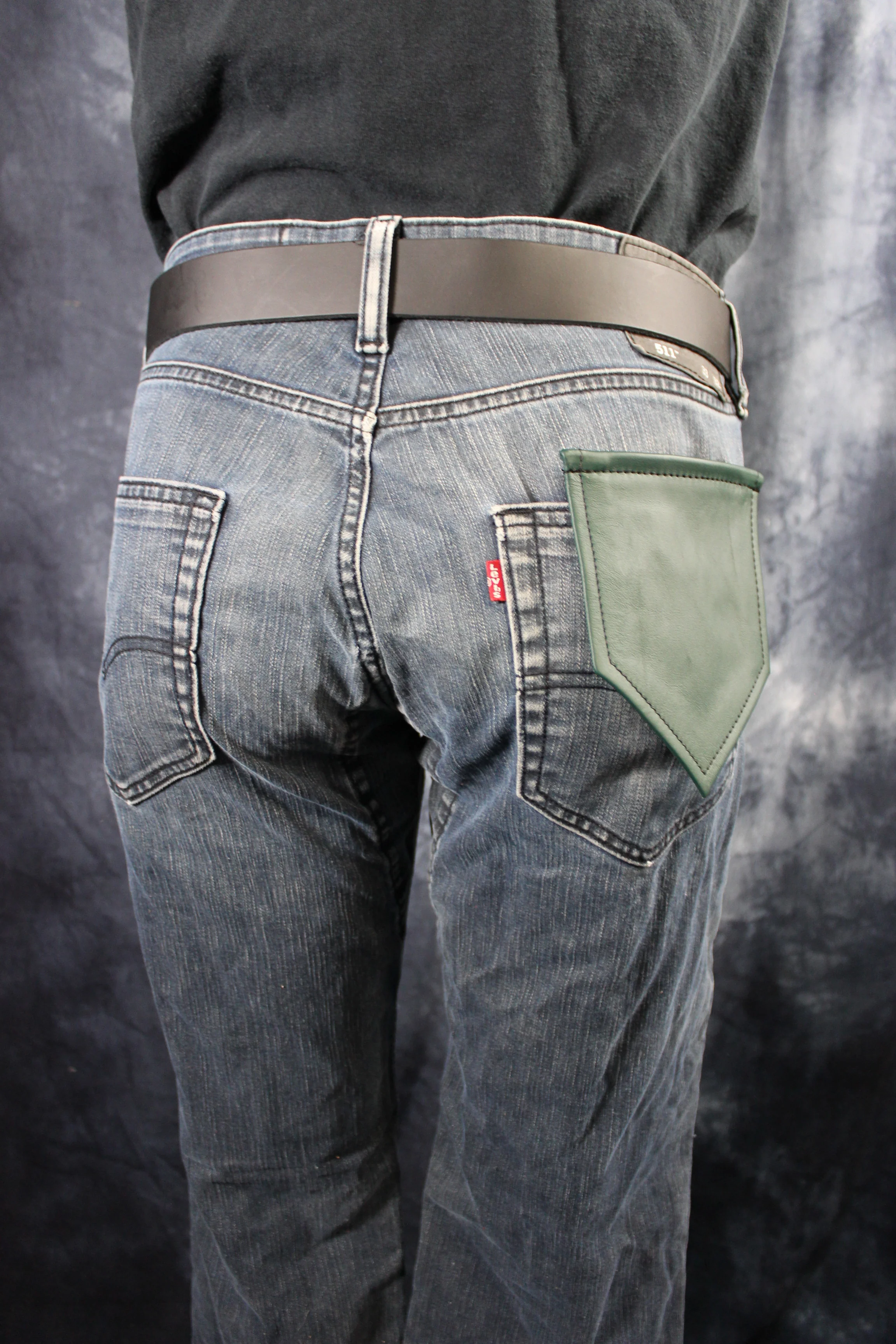 Solid Color Leather Pocket Flag - Image 12