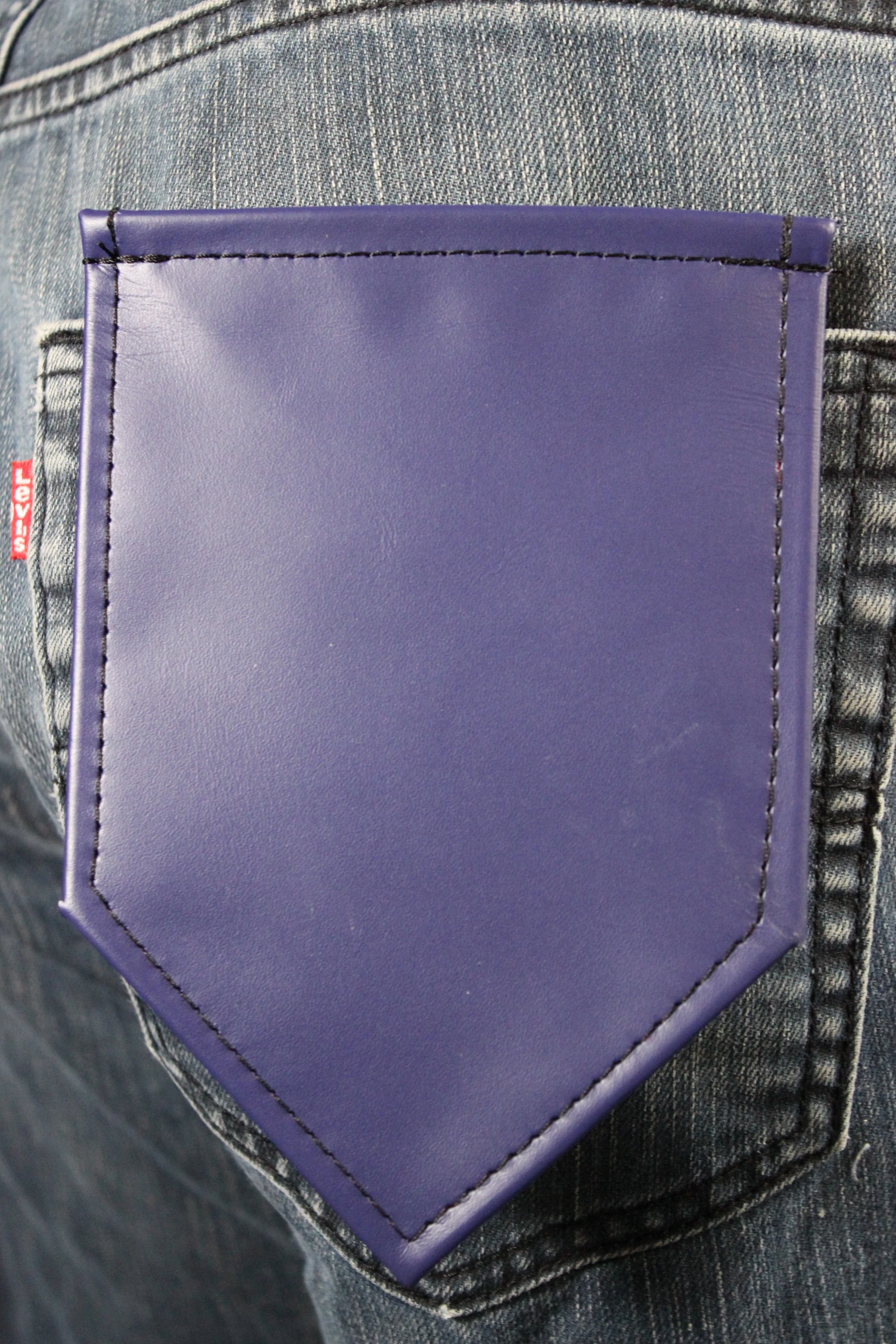 Solid Color Leather Pocket Flag - Image 3