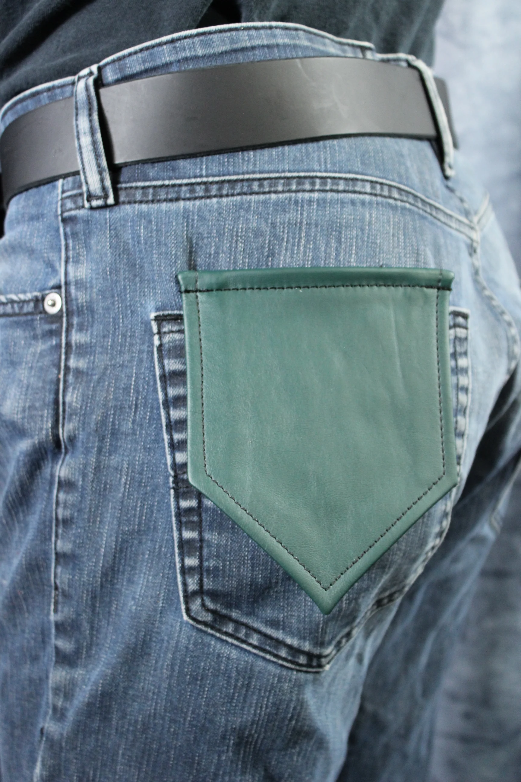 Solid Color Leather Pocket Flag - Image 5