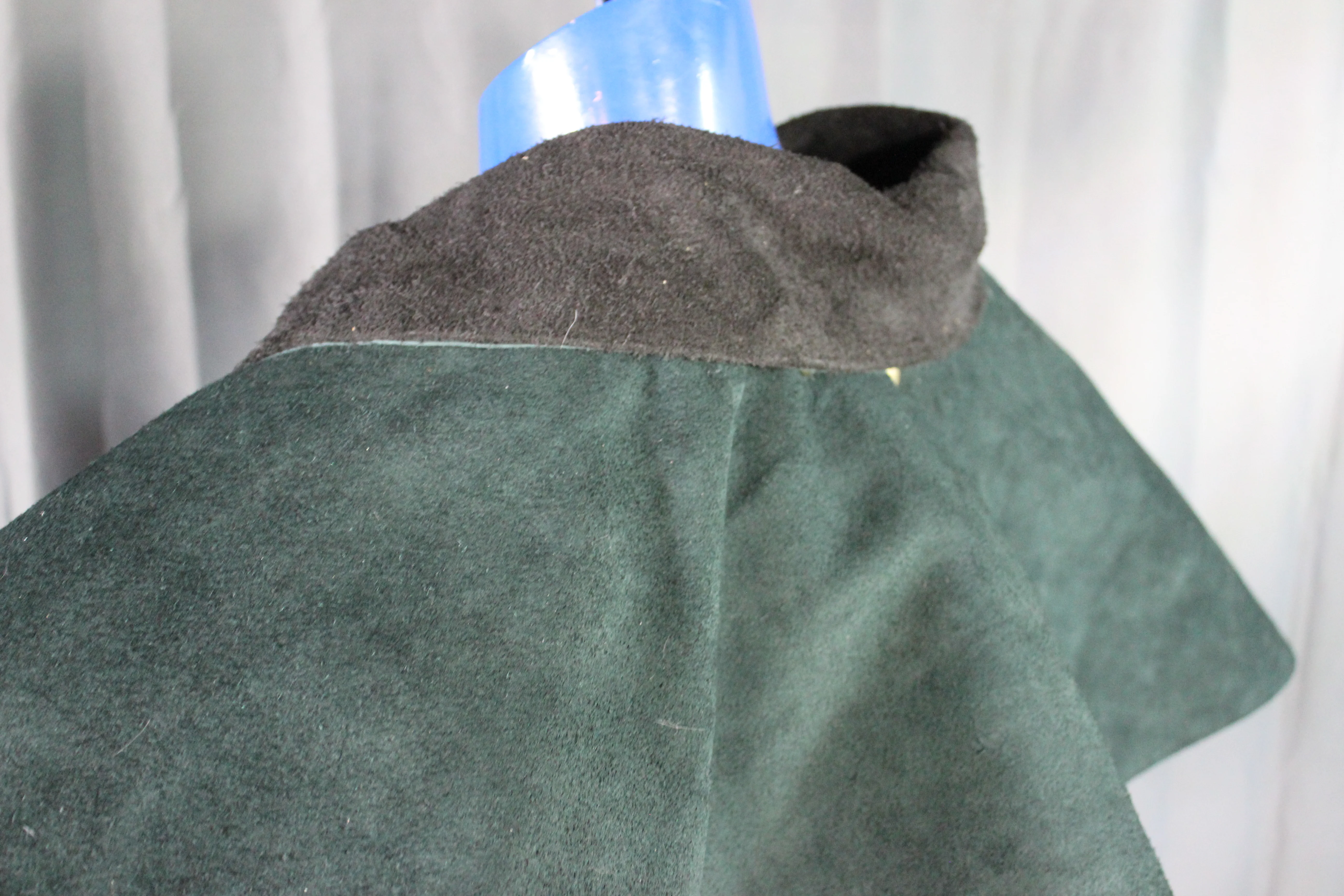 Suede Leather Duster (shortened) with Mantle - Image 20