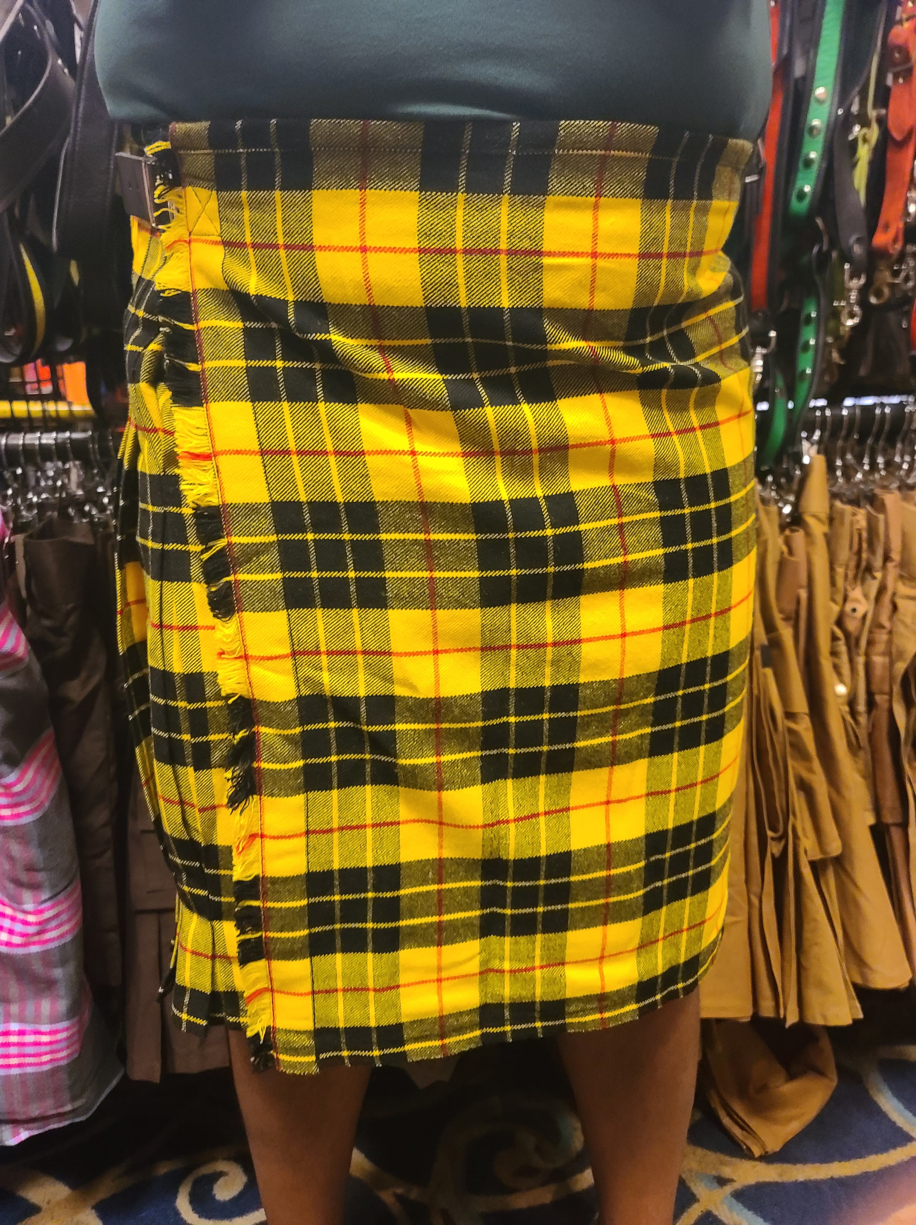 Macleod of Lewis Tartan Kilt by KiltedBros Yellow Plaid Flannel - Image 3